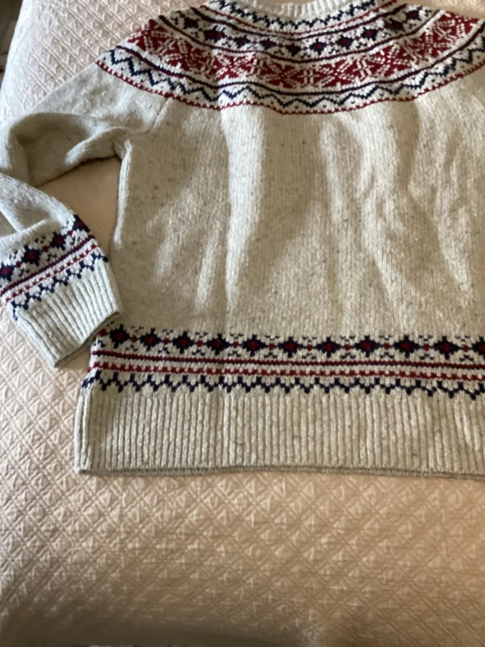 Jcrew Crewcuts relaxed fit size 14/6 boys fairisle blended fabric sweater